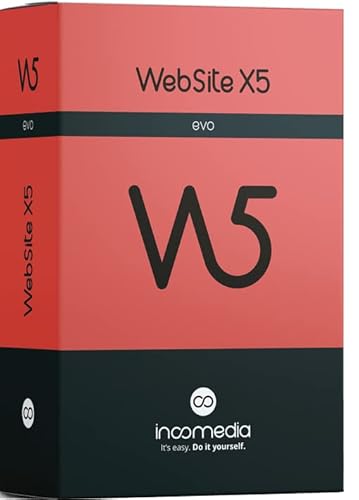 WebSite X5 Evo - Neueste Version Professionelle Websites, Onlineshops, Blogs, Webhosting. Brandneue Box für Windows 11 /10 / 8 / 7