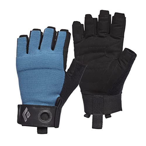 Black Diamond Unisex Crag Half-Finger Gloves Kletter-Handschuhe, Klettersteig, Astral Blue, M