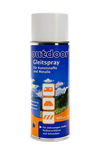 Gleitspray 400ml für Kunststoffe, Metalle, Zeltstangen, Keder, Reißverschlüsse