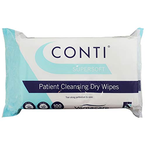 Conti Super Soft Cleansing Dry Wipes, ultimative Weichheit und Saugfähigkeit, Wischgröße: 32 x 30 cm, 100 Tücher pro Packung, 3 Stück