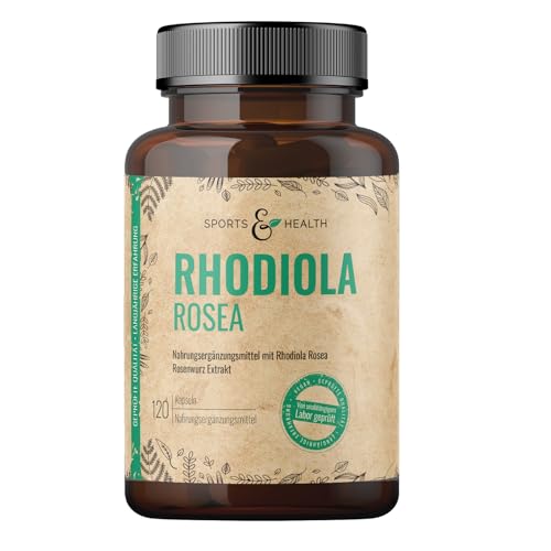 Rhodiola Rosea Kapseln – 120 Kapseln – 5000 mg Aus 10:1 Extrakt Rosenwurz Rhodiola Rosea pro Kapsel – Rosenwurz Kapseln Hochdosiert – Vegan – geprüfte Qualität ohne Zusätze – Rosenwurz Rhadiola Rosea