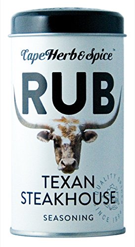 CAPE HERB - Texan Steakhouse Rub | Pikantes und leicht süßes Gewürzsalz als Rub-Mischung für maximalen Grillgenuss. Gewürzsalz ideal für Steaks, Burger & Meeresfrüchte | vegan | Inhalt: 100g