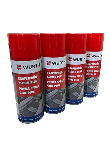 Würth Kraftsprühkleber Plus 4x 400ml extra starker Sprüh kleber