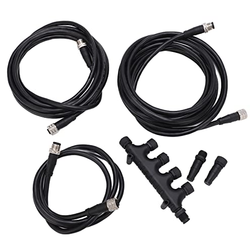 Tbest Ship Yacht Parts Marine Nmea 2000 Starter Kit Kabelstecker Terminierungskombination ABS Rostfrei Universal nmea 2000 starter kit