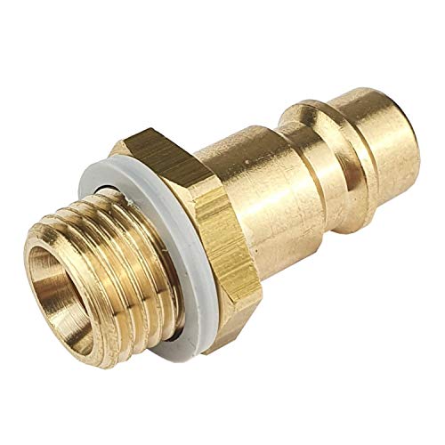 Druckluftkupplung Premium Kupplungsstecker Außengewinde 1/2" | NW 7,2 Messing Hochleistungs