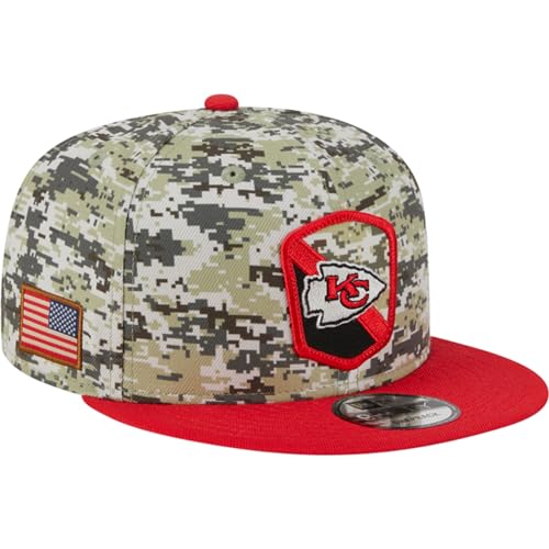 New Era NFL Kansas City Chiefs Salute to Service 2023 Snapback 9FIFTY Game Cap