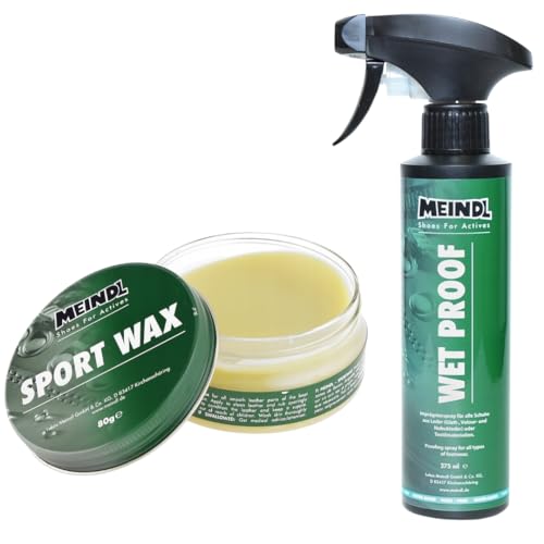 Meindl Doppelpack - Sportwax & Wet-Proof im Set | Lederpflege made in Germany