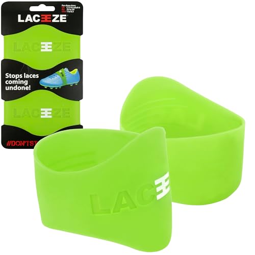 Laceeze Original Schnürsenkel Fixierband in Kalk, Passt auf Schuhgröße 31 – 39,5 zum Schnürsenkel Sichern – Schnürsenkel Fixierband Fußball, Rugby, Hockey und andere Sportarten