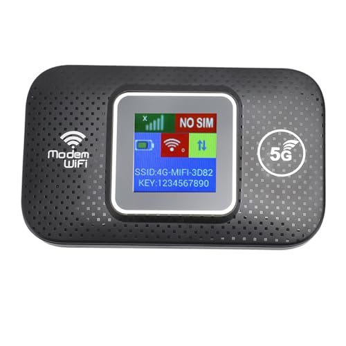 4G LTE Mobiles Hotspot-Gerät, Tragbarer Reise-WLAN-Router mit SIM-Karte, WLAN-Router, Entsperrter WLAN-Hotspot-Router, Bis zu 10 Benutzer für Zuhause, Reisen, Büro