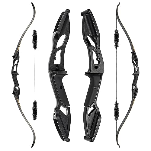 REAWOW45 Pfund Recurve Bogen Anzug Bogen Und Pfeil Laminierte Glasfaserplatte Bambus Geschenk Für Bogenschießen Outdoor-Aktivitäten Szenische Wettkampfleistung…