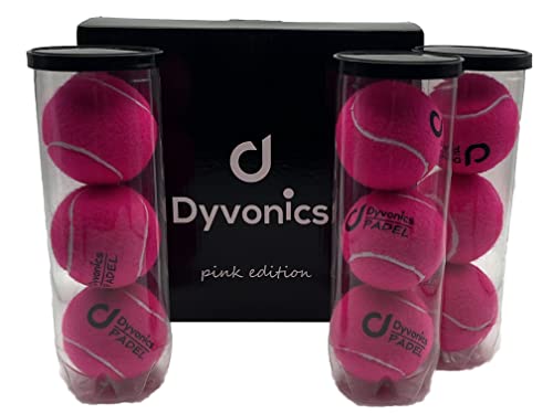 Dyvonics Padel Bälle (3 x 3 Stück) Limited Edition (Pink)