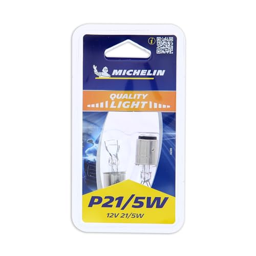 MICHELIN 008781 2 Leuchtmittel P21 / 5 W 12 V – Nachtlicht, Bremslicht, Rücklicht