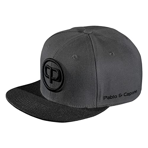 Pablo & Capone Snapback Cap - Anthracite on Black