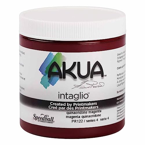 Akua Intaglio Ink 8 Oz Quinacridone Magenta by AKUA