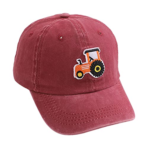 Trucker Cap Kinder Jungen Kappe Junge Basecap Jungs Traktor Caps Kleinkinder Sommer Trucker-Cap Bagger Feuerwehrauto Cap Kids Mädchen Baseballcap Cappy Sommerhut ab 2 3 4 5 6 Jahre