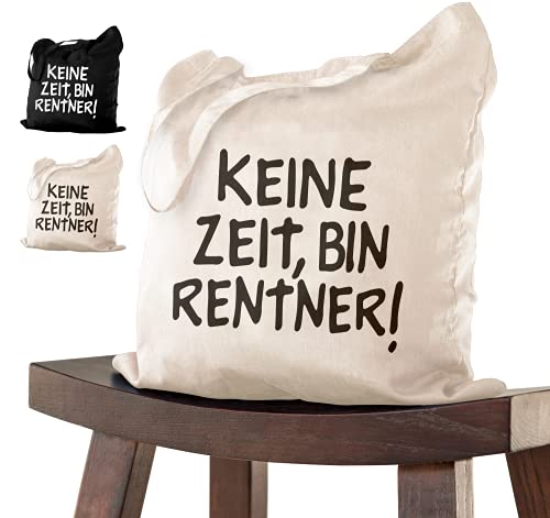 Abschiedsgeschenk RENTNER Tasche 38x42 zur Pensionierung als Dankeschön bei Verabschiedung, Kollegen Kollegin zum Ruhestand bei Renteneintritt oder Pensionierung- Abschiedsfeier Geburtstag Spruch