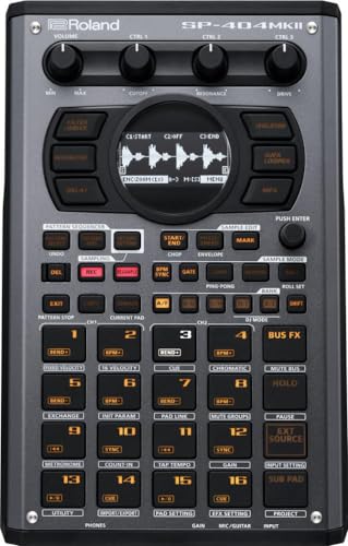 Roland SP-404MKII Sampler und Effektunit für Kreative – Der legendäre SP-404 Beatmaker mit zahlreichen modernen Upgrades – Schneller Workflow – 16 GB interner Speicher – 32-stimmig polyphon