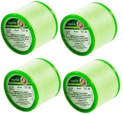 4 x 300 m Organica Organic Cotton Eyebrow Threading Thread