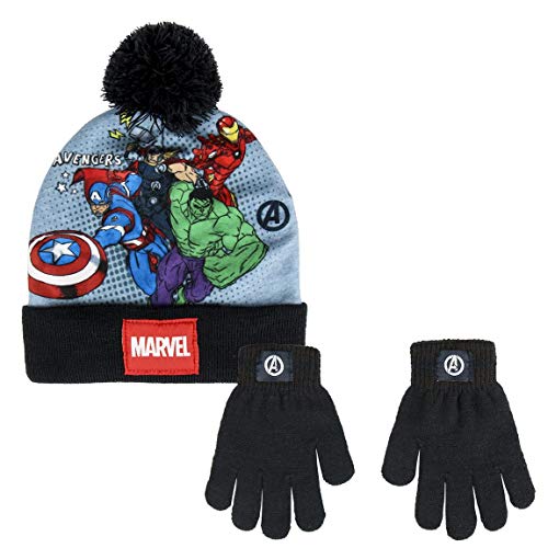 Artesania Jungen Conjunto 2 Piezas Avengers Nierenwärmer, Grau (Gris 07), One Size