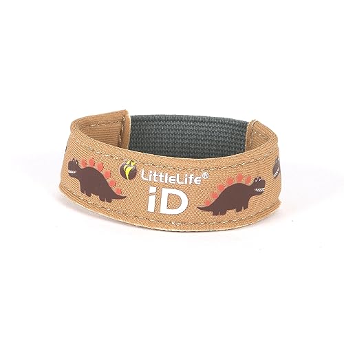 LittleLife Unisex – Erwachsene Safety Id Schweiss- Und Armbänder, Dino