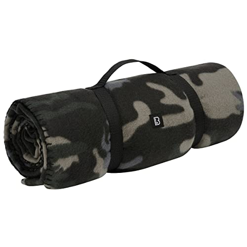 Brandit FLEECEDECKE BW Army Outdoor Winter Decke Fleece Bundeswehr CAMPINGDECKE, Farbe:Darkcamo