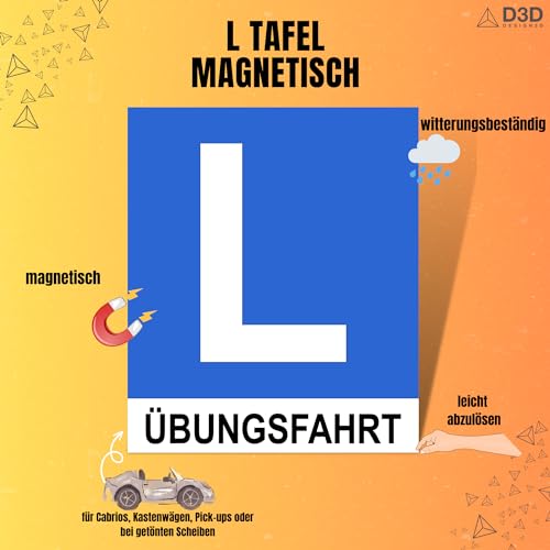 L Tafel, L Taferl Übungsfahrt magnetisch | zur Außenanbringung