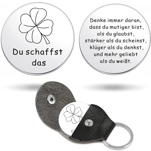 PulangRen Glücksbringer, Adventskalender Füllung, Du Schaffst Das Geschenk, Glücksbringer Schulanfang, Schulanfang Geschenke, Glücksbringer Prüfung, Pocket Hug Motivationsgeschenke (C)