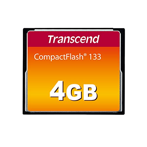 Transcend CFCard 4GB 133x, TS4GCF133, Schwarz