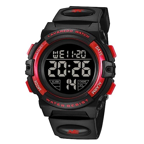 BEN NEVIS Digital Uhren für Kinder Jungen - Wasserdicht Sports Outdoor Digitaluhr Kinder Silikon Armbanduhr mit Wecker/Stoppuhr/LED-Licht/Stoßfest/Datum,Elektronische Kinderuhren