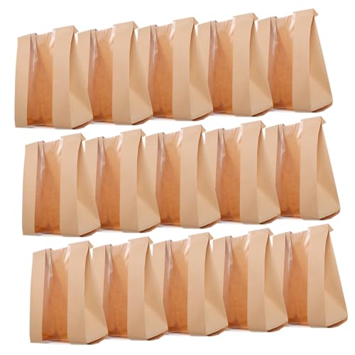 COLLBATH 50 Stück Toast Brot Tasche selbstgemachte Brottüten Taschen zum Verpacken von Geschenken aufbewahrungssack storage pockets fettdichte Beutel Geschenkverpackungsbeutel Kraftpapier