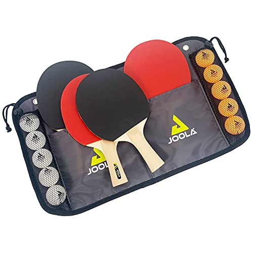 JOOLA Tischtennis-Set Family , 4 Tischtennisschläger + 10 Tischtennisbälle + Tasche, ca. B 30 x H 8 x T 35 cm