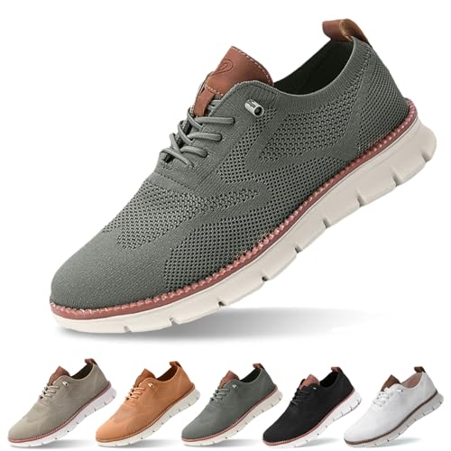 Donubiiu Wearbreeze Urban - Ultrabequem, Wearbreeze Schuhe Herren, Breeze Urban Schuhe Herren, Herrenschuhe Wearbreeze, Herren-Schlupfschuhe mit Fußgewölbeunterstützung (Armeegrün,46 EU)