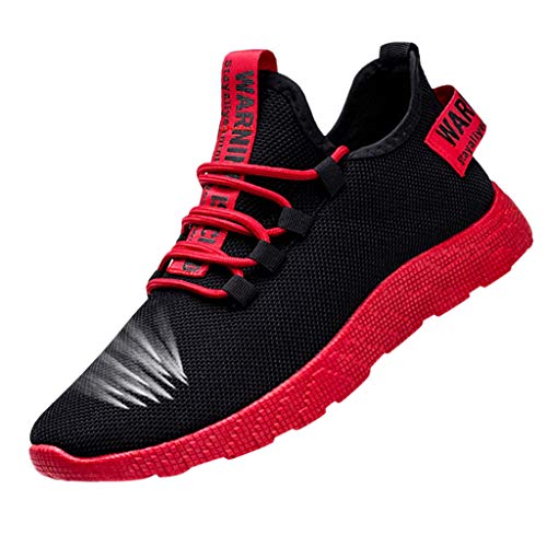 RYTEJFES Herren Turnschuhe Leichte Atmungsaktiv Fitnessschuhe Casual Mesh Laufschuhe Sneakers Schnürschuhe Freizeitschuhe Outdoorschuhe Walkingschuhe Straßenlaufschuhe Joggingschuhe