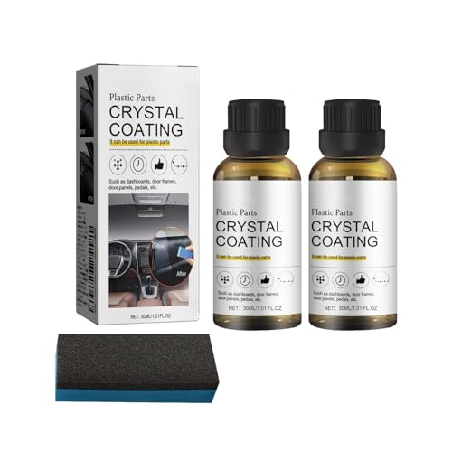 Kunststoffteile Kristalline Beschichtung, 2024 New Auto-Kunststoff-Restaurator, Crystal Coating Kunststoff, Auto-Plastikteile-Renovierungsmittel, Car Plastics Restorer 30ml(Color#2PCS,Einheitsgröße)