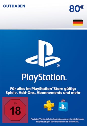 80€ PlayStation Store Guthaben | PSN Deutsches Konto [Code per Email]