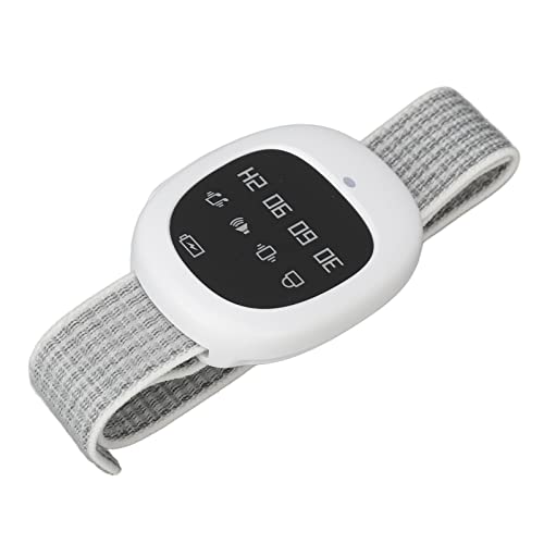 Bettnässer-Alarm für Jungen und Mädchen, über USB Wiederaufladbar, Bettnässer-Sensor für Kinder und Erwachsene, Bettnässer-Sensor-Pipi-Alarm mit Ton und Vibration,