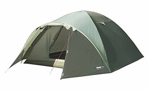 High Peak Kuppelzelt Nevada 3, Campingzelt mit Vorbau, Iglu-Zelt für 3 Personen, doppelwandig, wasserdicht, Ventilationssystem, Wetterschutz-Eingang, Moskitoschutz L 205cm x W 205cm x H 120cm