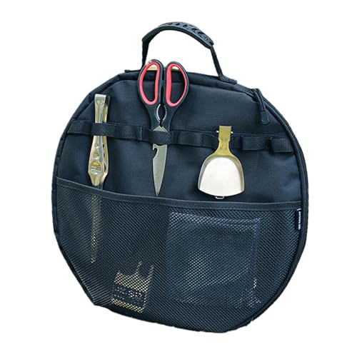 Rebellious Grilltasche, Frittier-Aufbewahrungstasche, Camping, Picknick, Kochgeschirr, Organizer, Tragetasche, Outdoor-Grillwerkzeug für Küche, tragbare Outdoor-Grilltasche, Picknick und Camping,