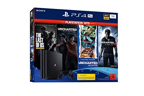 PlayStation 4 Pro - Konsole (1 TB, schwarz) PS Hits Naughty Dog Bundle