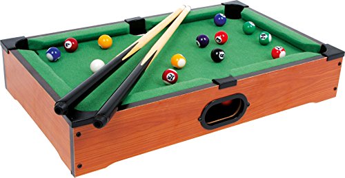 small foot Tischbillard kompakt aus Holz, Billardspiel inkl. Zubehör, auf jeder Tischplatte spielbar, ab 5 Jahren, 6703