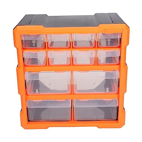 12-Schubladen-Teile-Organizer, Schubladen-Hardware-Organizer, Bürobedarf und Bastelaufbewahrung, Lehrer-Werkzeugkasten-Organizer für Klassenzimmer, Schrauben-Organizer für