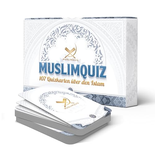 NIYYAH Islamisches Quiz Spiel Quizkarten Allgemeinquiz für Muslime Islam Koran Geschenk Eid Bayram - Deutsch