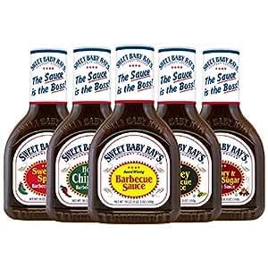 SWEET BABY RAY'S® | BBQ Saucen - 5er MIX (5 x 425ml) Original amerikanische Barbecue Sauce | USA Grillsauce mit rauchigem, smoke Geschmack