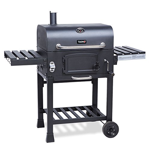 TAINO HERO XL BBQ Smoker GRILLWAGEN Holzkohle Grill Grillkamin Standgrill Räucherofen Zubehör