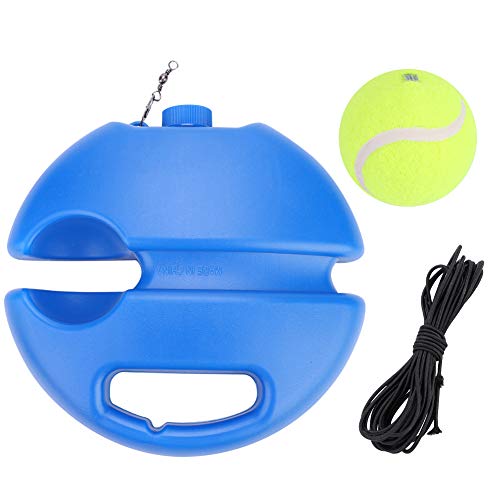 Drfeify Tennistrainer, Tennisplatz zum Selbststudium mit Tennisball mit Black Rope Tennis Training Tool Car Model Parts für Anf?nger und Fortgeschrittene Model Toy