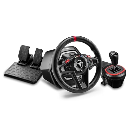 Thrustmaster T128 Shifter Pack, T128 Rennlenkrad und TH8S Shifter Add-On, Kompatibel mit Xbox und PC