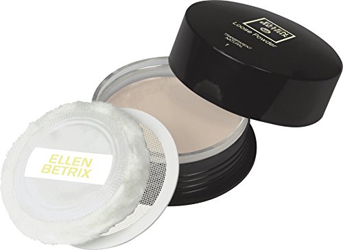 Ellen Betrix Loose Powder Transparent Natural 1, Transparentes Fixing Powder für ein mattes Finish, Mit praktischer Puderquaste und cleverem Dosierer, 15 g (1er Pack)