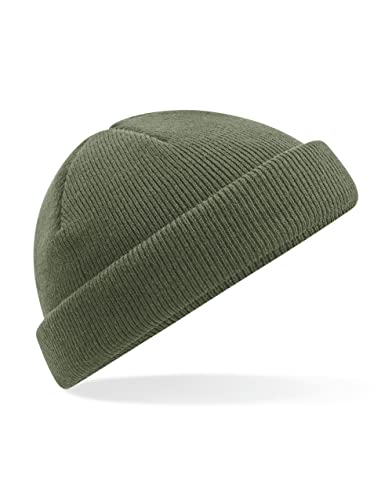 Beechfield B43R Recycled Mini Fisherman Beanie - Olive Green