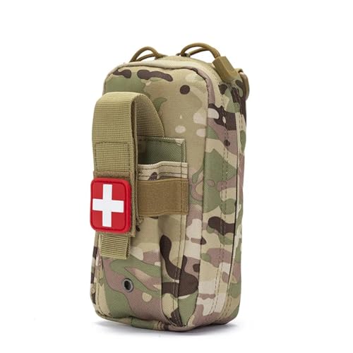 Taktische EMT-Erste-Hilfe-Tasche mit Tourniquet-Schere, Verband, Mini-Medizintasche for Notfälle, IFAK-Trauma, Militärkampf, tragbares Molle-Militär-Erste-Hilfe-Set(Color:CP)