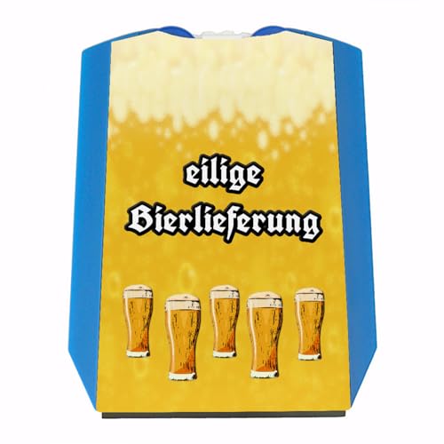 Bier Parkscheibe mit Spruch eilige Bierlieferung mit 2 Einkaufswagenchips eine Coole Parkuhr für alle Biertrinker und Bier-Liebhaber qualitativ hochwertig und nach StVO zugelassen.Bier Lieferung